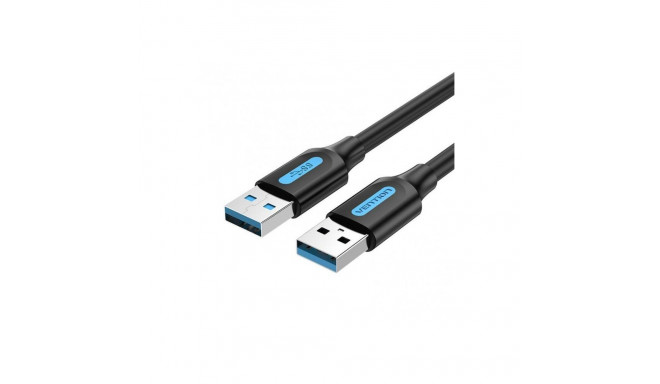 CABLE USB3.0 MALE TO MALE/1.5M BLACK CONBG VENTION