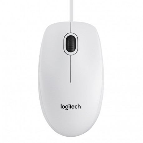 Logitech mouse B100, white (910-003360)