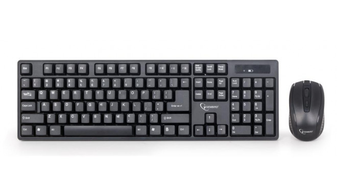 KEYBOARD +MOUSE WRL ENG/DESKTOP KBS-W-01 GEMBIRD