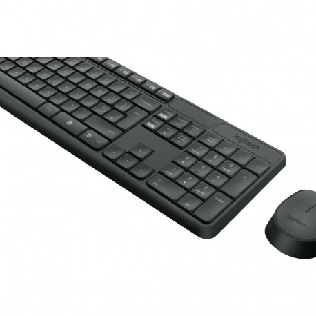 Logitech klaviatuur ja hiir MK235 juhtmevaba US INT, hall