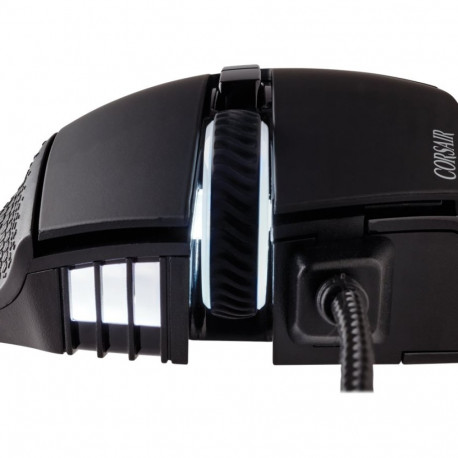 CORSAIR SCIMITAR RGB ELITE MOBA/MMO Gaming Mouse Black Backlit RGB LED 18000 DPI Optical (EU)