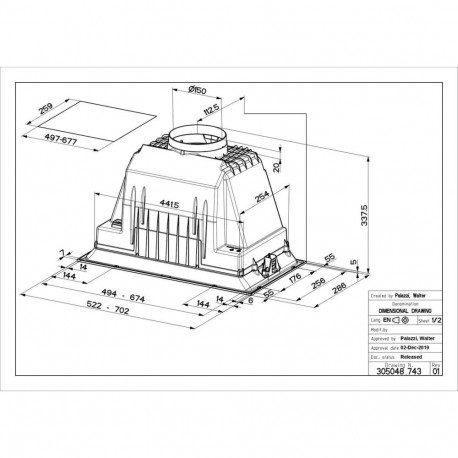 Faber cooker hood INKA PLUS HCS BK A52