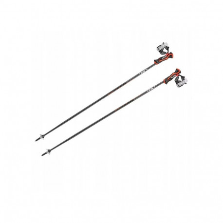 Ski Pole - LEKI 3D AIRFOIL 125 cm Aluminum with TRIGGER 3D SL Grip, Cobra Alpine Basket, 260 g, Unis