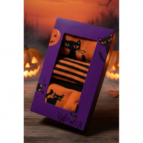 SOKISAHTEL Halloweeni kassisokkidega kinkekarp