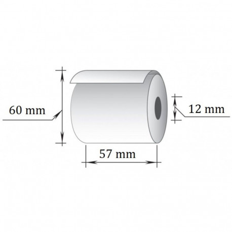 Termorull Tehnoinform 57mmx45m, D60mm, 10 tk (2 tk)