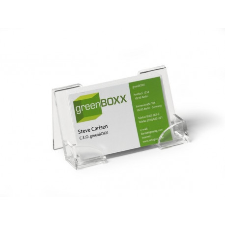 Visiitkaardihoidja lauale Durable 2414, mahutab 50 kaarti, laius 100 mm ,acrilic