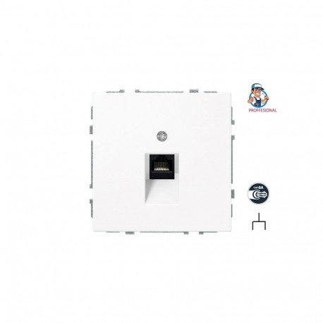 arvutipistik IKL-001-01.M/WM modernne valge