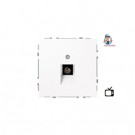 TV SOCKET ITVL-1-01.M/WM MODERN WHITE