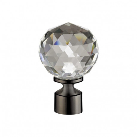 CURTAIN ROD FINIAL CRYSTALKULA D19 TYTAN