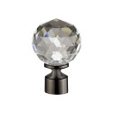 CURTAIN ROD FINIAL CRYSTALKULA D19 TYTAN