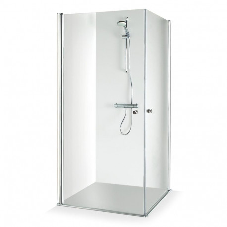 SHOWER CABIN VIKTORIJA 80X80X1900. GREY