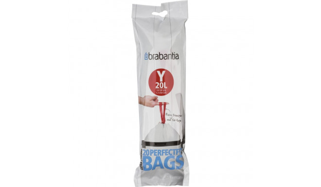 Brabantia PerfectFit prügikoti vooder tüüp Y, 20 l, 20 kotti