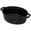 Staub Oval Cocotte, 29cm cast iron, black