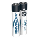 12x2 Ansmann NiMH patarei 1100 Micro AAA 1050 mAh