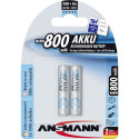 1x2 Ansmann maxE NiMH laetav aku Micro AAA 800 mAh 5030982