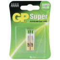 1x2 GP Super Alkaline AAAA patareid 03025AC2