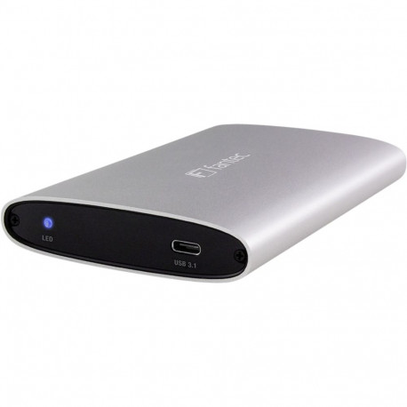 FANTEC ALU-25U31 silver 2,5  USB 3.1 Type C Aluminium