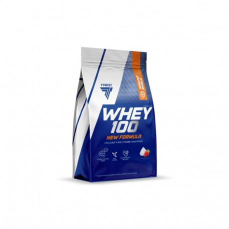 Valgupulber TREC Whey 100 New Formula 700g, Creamy-Strawberry