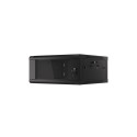 RACK CABINET 19" WALL-MOUNT 4U/600X600 (FLAT PACK) V2 BLACK LANBERG