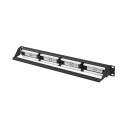 PATCH PANEL 24 PORT 1U 19" CAT.6A UTP BLACK LANBERG