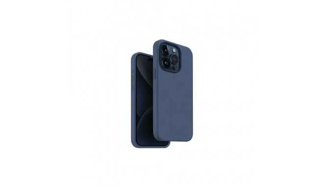 Uniq Lino Hue Magclick Charging case for iPhone 15 Pro - navy blue