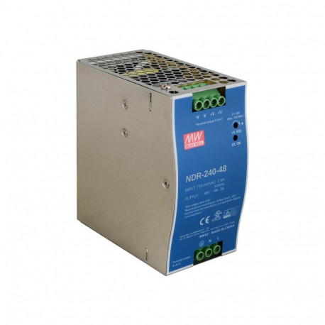 MEAN WELL DIN-liistule lülitusrežiim toiteplokk NDR-240-48 48V/240W/5A