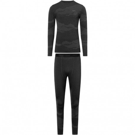 VIKING meeste aluspesukomplekt Gasher Man Set, meriino, suurus M, must