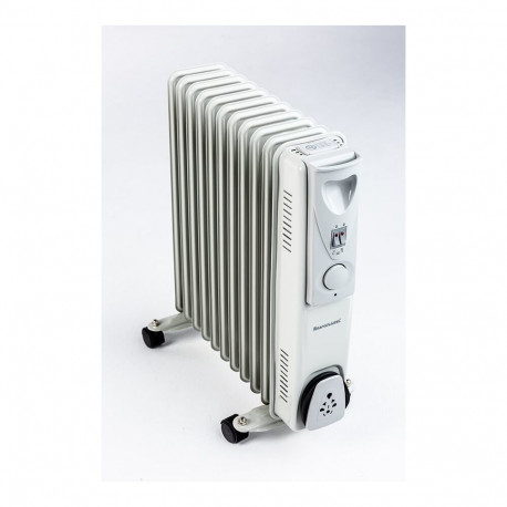 Ravanson OH-11 elektriline õliradiaator siseruumides valge, hõbedane 2500 W