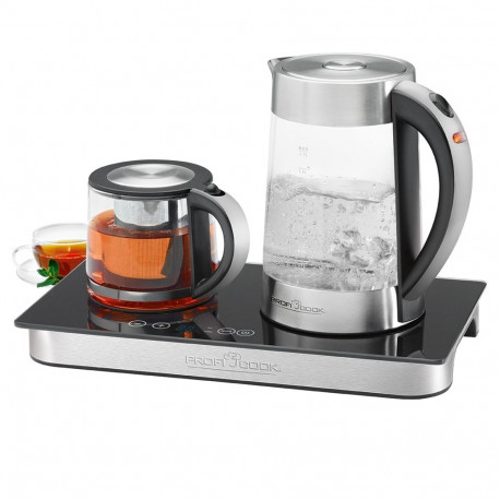 ProfiCook PC-TKS 1056 elektriline veekeetja 1.7 L must, roostevaba teras, läbipaistev