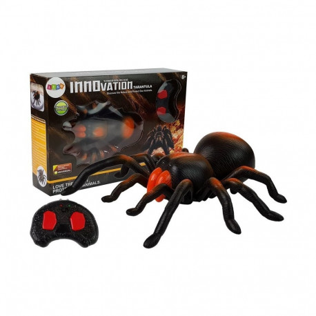 Ogromny Pająk na Baterie Zdalnie Sterowany R/C czarno -pomarańczowy