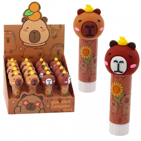 Klej W Sztyfcie Szkolny Biurowy Kapibara Brązowy