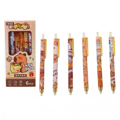 kapübaaraga pastapliiatsite komplekt 6 tk sinine tint