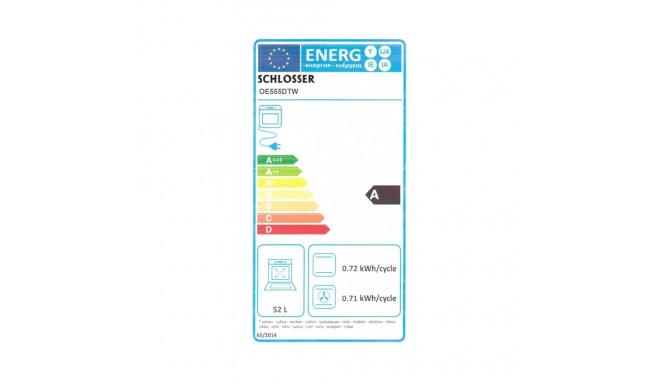 Integreeritud ahi Schlosser OE555DTW, 45 cm lai