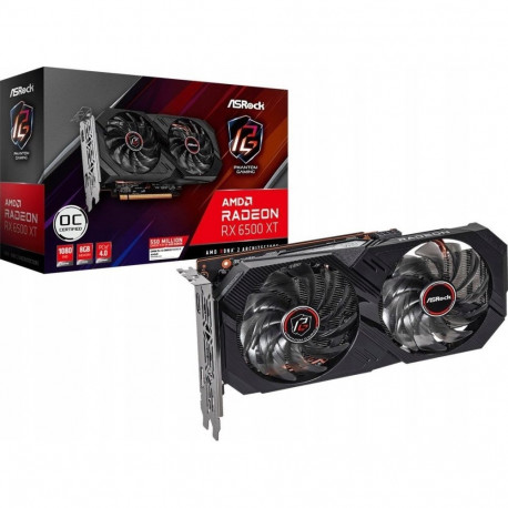 ASRock Radeon RX 6500 XT Phantom Gaming OC 8GB GDDR6 graafikakaart (RX6500XT PG 8GO)
