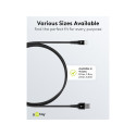 Goobay USB-C – USB-A ülipehme tekstiilkaabel metallist pistikutega | 74526 | USB-C – USB-A