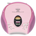 Lenco SCD-24 kaasaskantav raadio CD-mängijaga roosa Lenco SCD-24 kaasaskantav raadio CD-mängijaga roosa