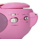 Lenco SCD-24 kaasaskantav raadio CD-mängijaga roosa Lenco SCD-24 kaasaskantav raadio CD-mängijaga roosa