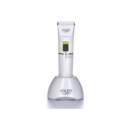 Adler AD 2827 juhtmeta või juhtmega valge juukselõikur, 4 pikkuseastet