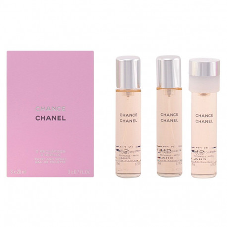 CHANEL CHANCE eau de toilette vaporizador twist & spray 3 recargas 3 x 20 ml