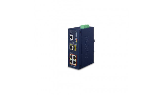 Switch: 4 x 10/100/1000Mbps PoE+, 2 x SFP, 1 x RJ-45 console, Layer 2/4