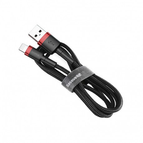 Cable USB A - IP Lightning 1m Cafule red+black BASEUS