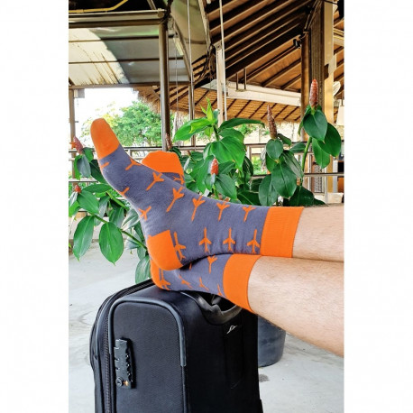 SOKISAHTEL FLIGHT hallid puuvillased sokid meestele ja naistele 444