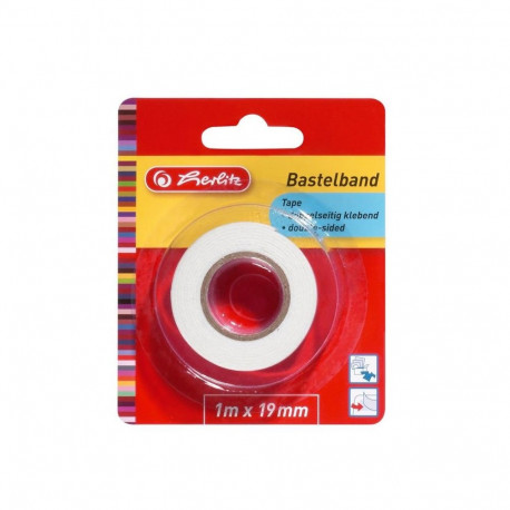 Teip 19x1m Herlitz kahepoolse kinnitusega