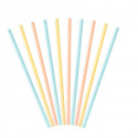 Joogikõrred kartongist - pastelsed, 19,5 cm, 10 tk