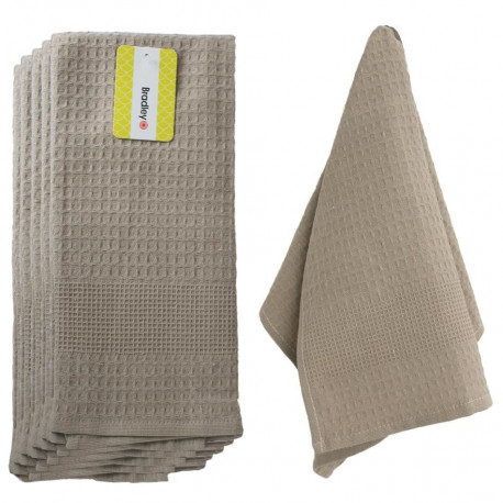 Bradley köögirätik, 40 x 60 cm, vahvel, 5 tk pakis, beež