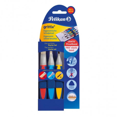 Pelikan ergonoomiline pintsel, griffix, 3 tk