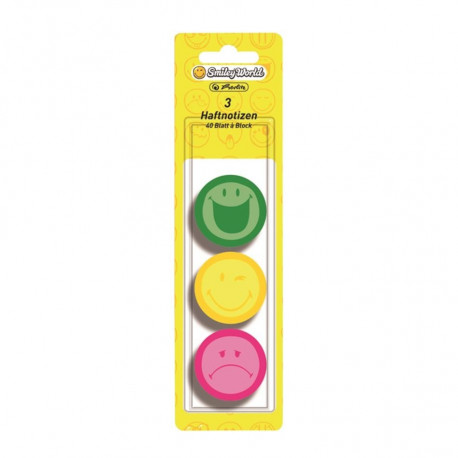 Herlitz märkmepaber 3tk Smiley