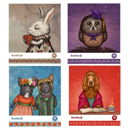 Kaustik 48 lehega jooneline Lucky Laika