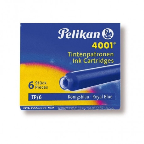 Pelikan tindipadrun 4001, lühikesed, 6 tk, Royal blue, sinine