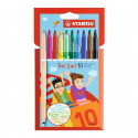 STABILO viltpliiats, Trio 2 in 1, 10 värvi